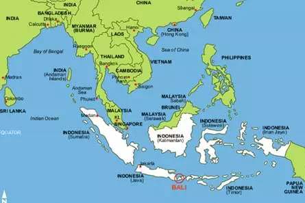 Mapa Archipiélago de Indonesia